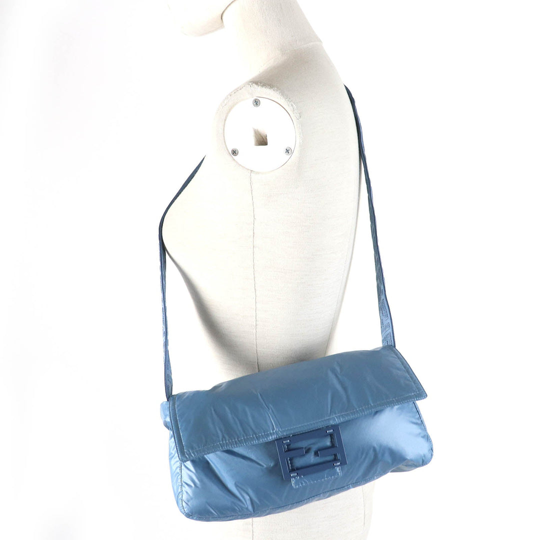 FENDI Jacket FAN087 Outer: 100% nylon, Lining: 100% nylon, Filling: 100% polyester blue BAGUETTE BAG JACKET Women S Used Authentic