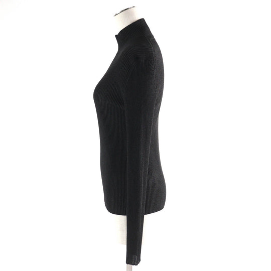 HERMES knit 3H2652D8 Main: 76% rayon, 17% metal fiber, 4% polyester, 2% nylon, 1% polyurethane Black type Women 36 Used Authentic