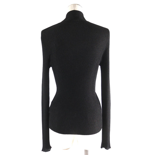 HERMES knit 3H2652D8 Main: 76% rayon, 17% metal fiber, 4% polyester, 2% nylon, 1% polyurethane Black type Women 36 Used Authentic