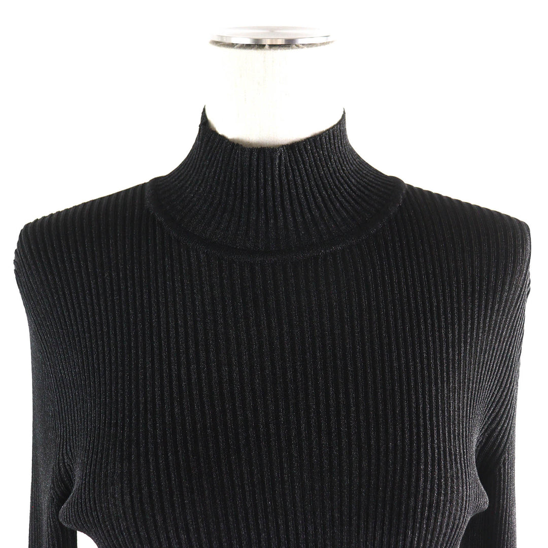 HERMES knit 3H2652D8 Main: 76% rayon, 17% metal fiber, 4% polyester, 2% nylon, 1% polyurethane Black type Women 36 Used Authentic