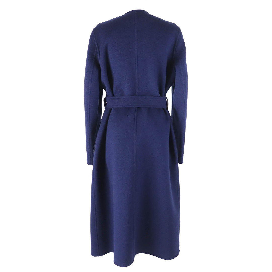 LOUIS VUITTON coat FJCO12YCS Outer: 99% wool, Outer: 1% silk, Lining: 53% rayon, Lining: 47% cupra, Part: 100% polyester Navy Women 38 Used Authentic