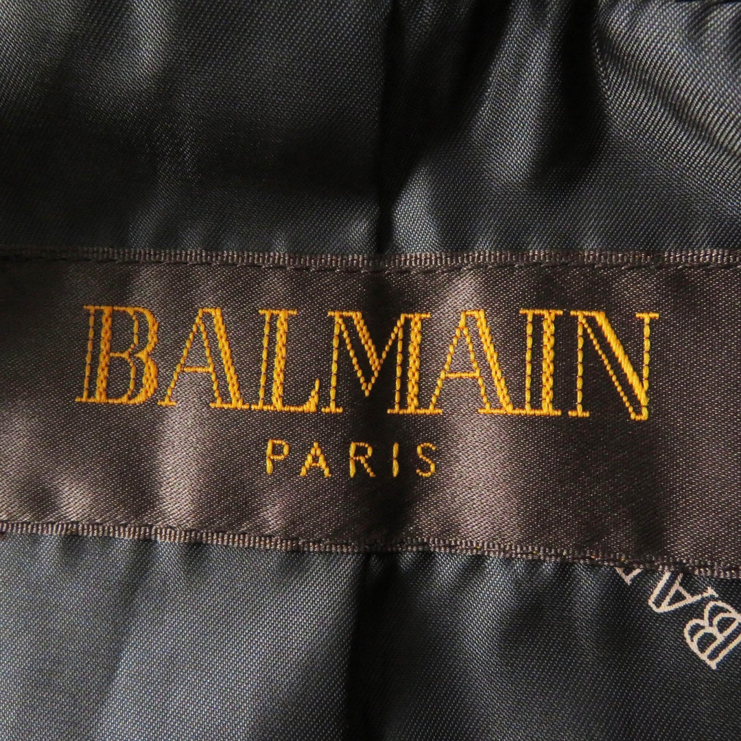 BALMAIN coat 108511 Outer: Sheepskin, Lining: 100% polyester, Fur: Fox Dark brown Women 9 Used Authentic