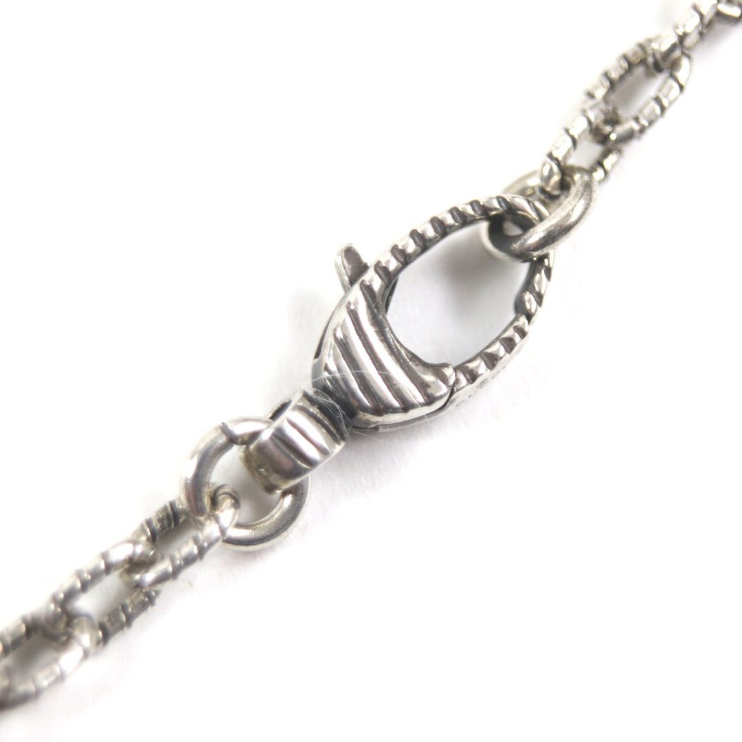 GUCCI Necklace Main�FAG925 Silver Arabesque Interlocking G mens Used Authentic