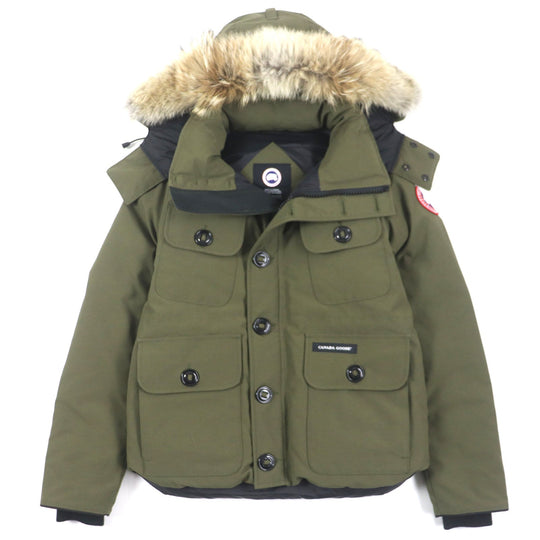 CANADA GOOSE Down jacket 2301JM Outer: 85% polyester, Outer: 15% cotton, Lining: 100% nylon, Part: 98% acrylic, Part: 2% polyester khaki Russell Parka Heritage Russell Parka Heritage mens S Used Authentic