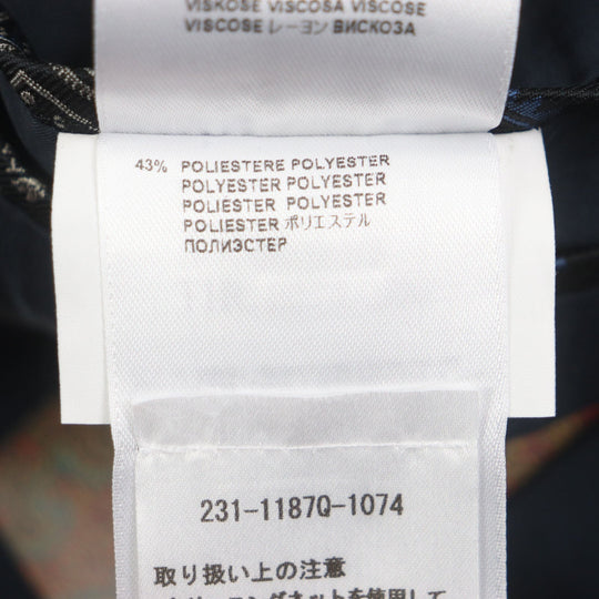 ETRO setup Outer: 60% cotton, Outer: 40% polyester, Lining: 100% cupra, Sleeve lining: 57% rayon, Sleeve lining: 43% polyester Navy mens 54 Used Authentic