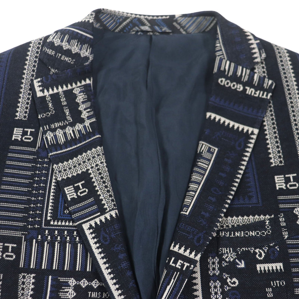 ETRO setup Outer: 60% cotton, Outer: 40% polyester, Lining: 100% cupra, Sleeve lining: 57% rayon, Sleeve lining: 43% polyester Navy mens 54 Used Authentic