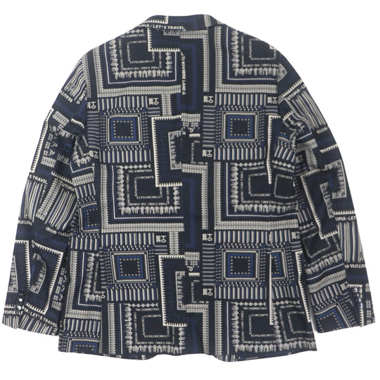 ETRO setup Outer: 60% cotton, Outer: 40% polyester, Lining: 100% cupra, Sleeve lining: 57% rayon, Sleeve lining: 43% polyester Navy mens 54 Used Authentic