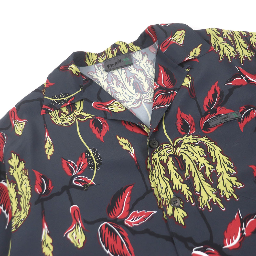 PRADA Short sleeve shirt UCS320 Main: 100% rayon gray mens M Used Authentic