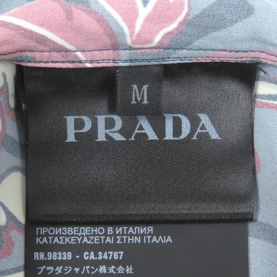 PRADA Short sleeve shirt UCS320 Main: 100% rayon gray mens M Used Authentic