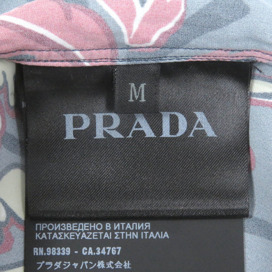 PRADA Short sleeve shirt UCS320 Main: 100% rayon gray mens M Used Authentic
