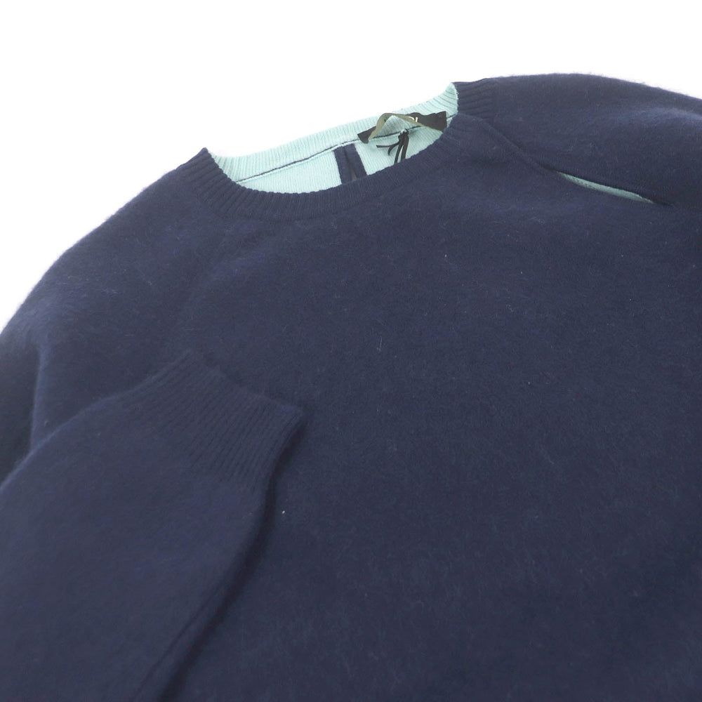 FENDI knit FZX110 Main: 95% cashmere, Main: 5% nylon Navy mens 46 Used Authentic