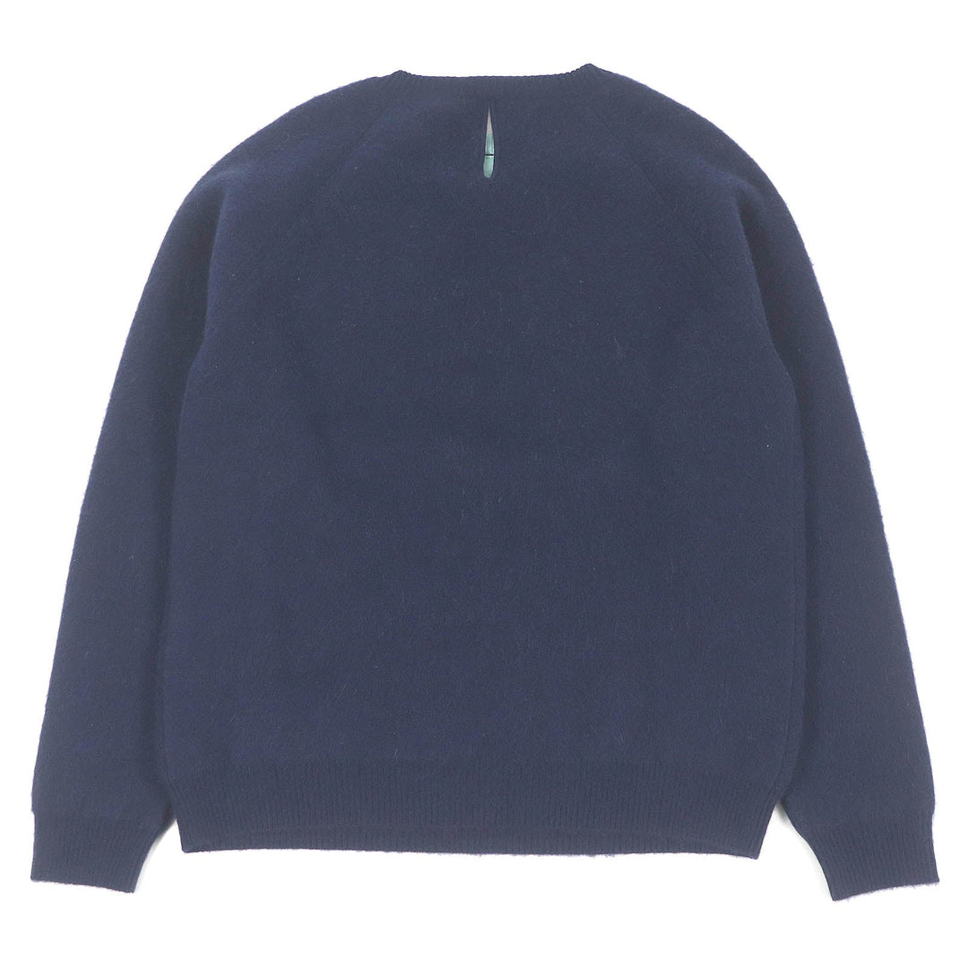FENDI knit FZX110 Main: 95% cashmere, Main: 5% nylon Navy mens 46 Used Authentic