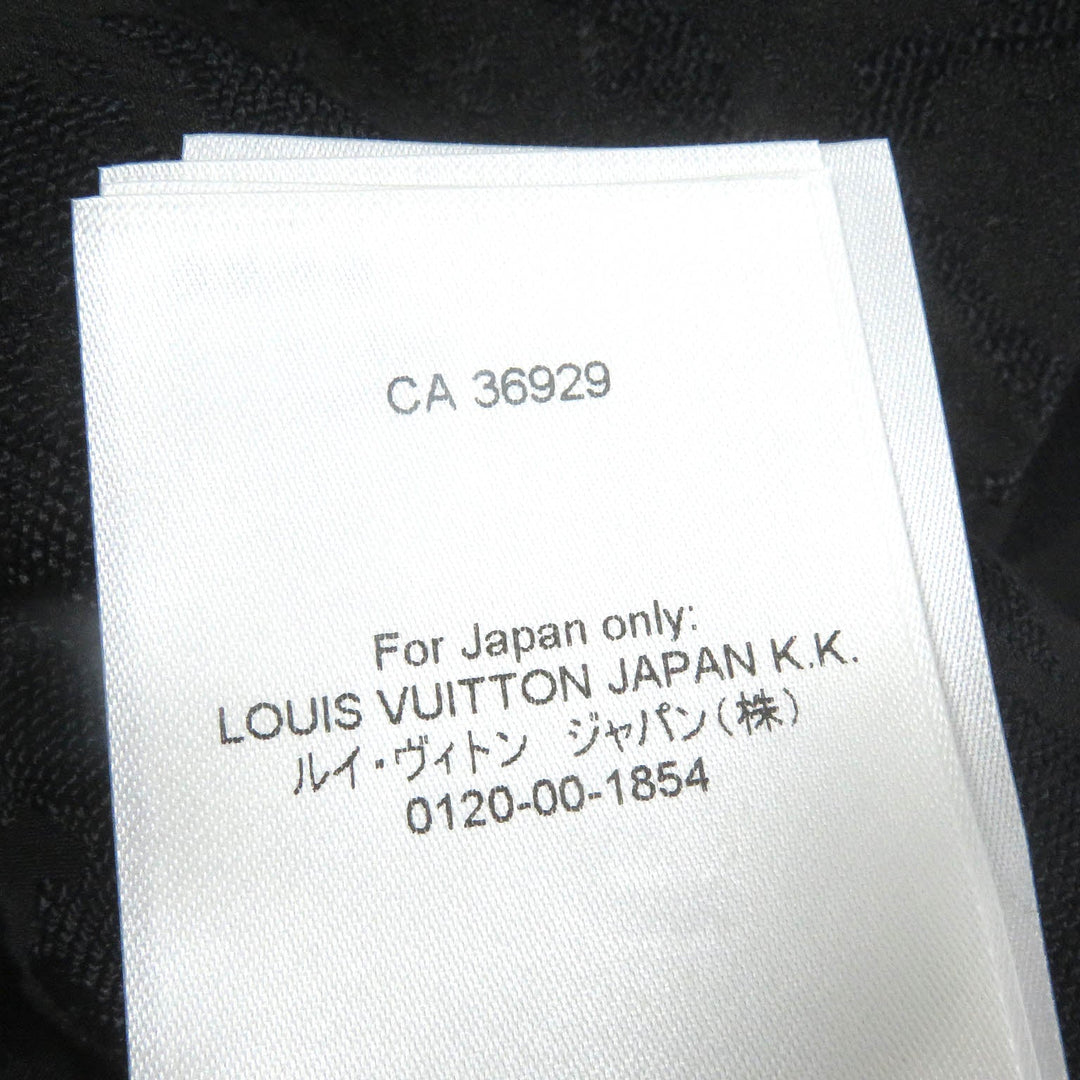 LOUIS VUITTON Long sleeve shirt Main: 53% rayon, Main: 47% silk black mens 41 Used Authentic