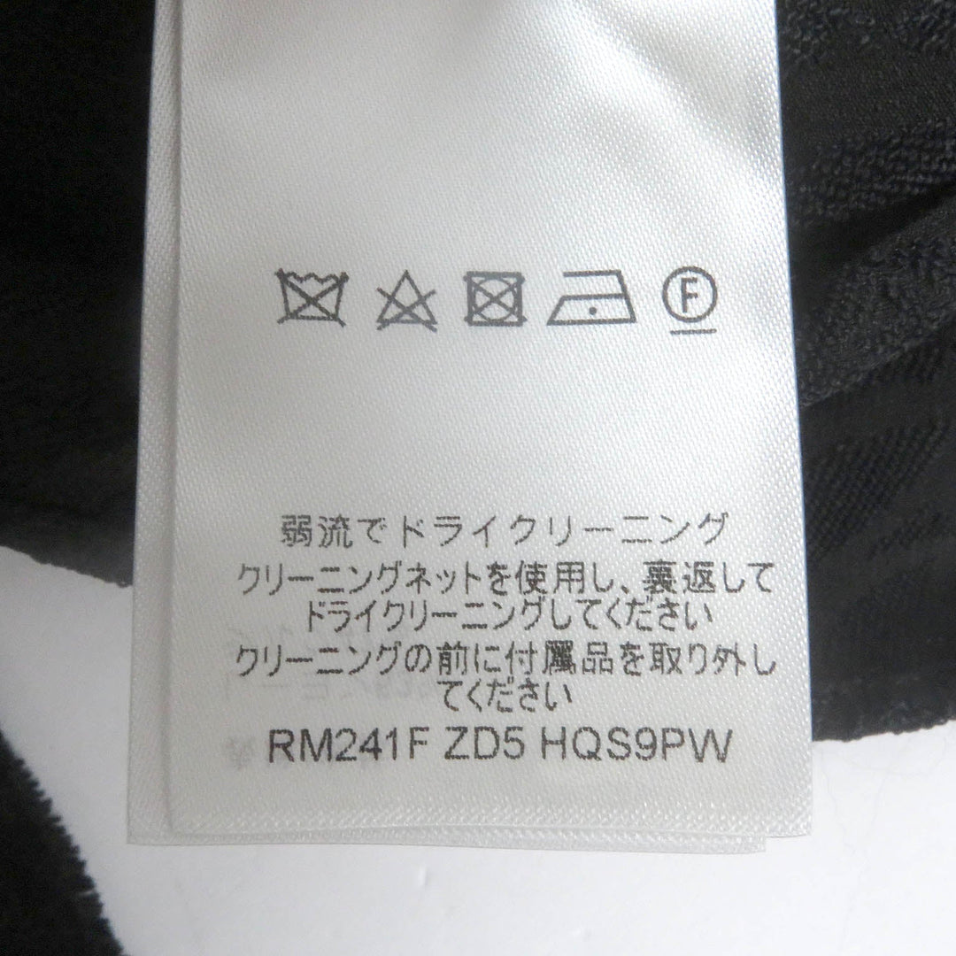 LOUIS VUITTON Long sleeve shirt Main: 53% rayon, Main: 47% silk black mens 41 Used Authentic