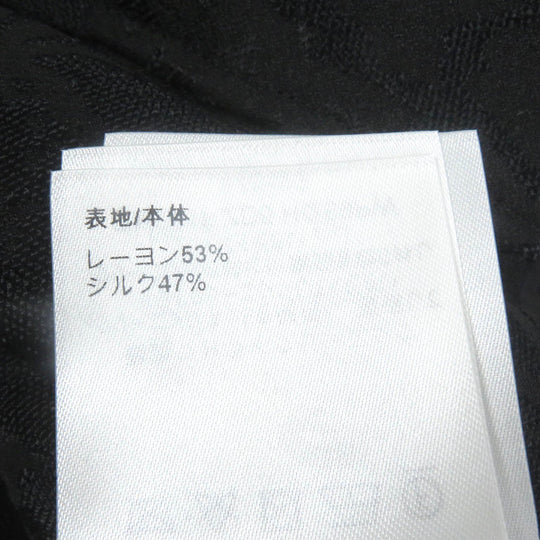 LOUIS VUITTON Long sleeve shirt Main: 53% rayon, Main: 47% silk black mens 41 Used Authentic