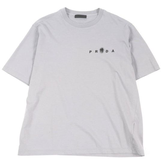 PRADA Short sleeve T-shirt UJN822 Main: 100% cotton gray mens M Used Authentic
