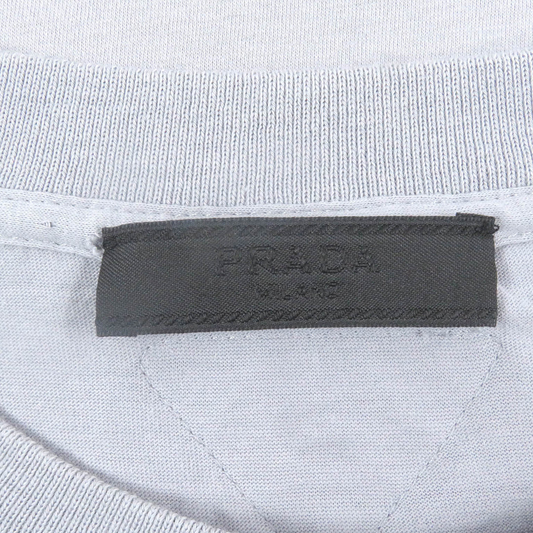 PRADA Short sleeve T-shirt UJN822 Main: 100% cotton gray mens M Used Authentic