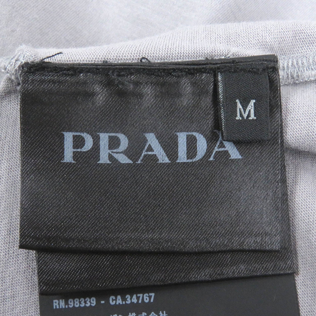 PRADA Short sleeve T-shirt UJN822 Main: 100% cotton gray mens M Used Authentic