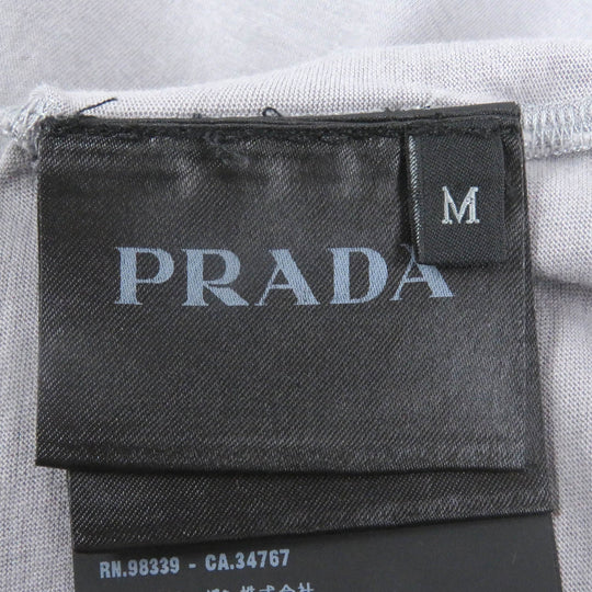 PRADA Short sleeve T-shirt UJN822 Main: 100% cotton gray mens M Used Authentic