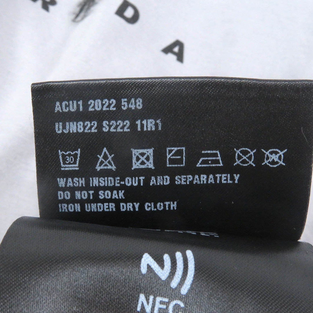 PRADA Short sleeve T-shirt UJN822 Main: 100% cotton gray mens M Used Authentic