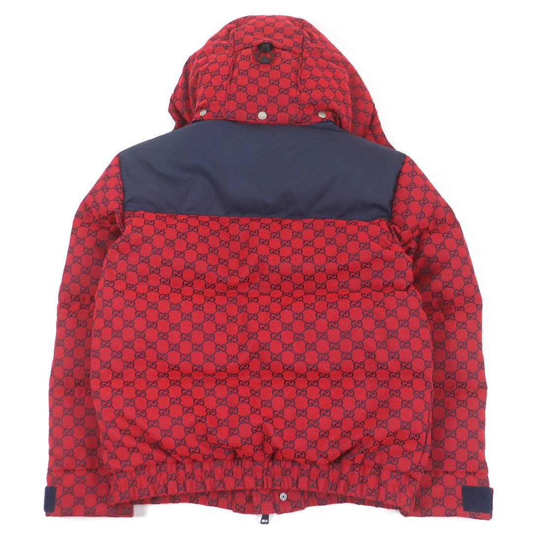 GUCCI Down jacket 762559 Outer: 70% cotton, Outer: 30% polyester, Lining: 100% nylon, Part: 100% cotton, Part: 100% polyester Red mens 44 Used Authentic