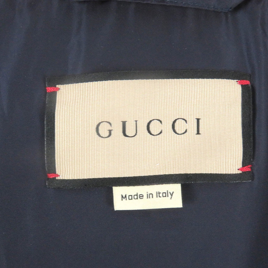 GUCCI Down jacket 762559 Outer: 70% cotton, Outer: 30% polyester, Lining: 100% nylon, Part: 100% cotton, Part: 100% polyester Red mens 44 Used Authentic
