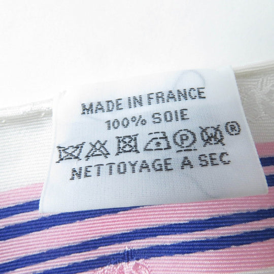 HERMES scarf silk multicolor Triangle College GARDE  ROBE POP