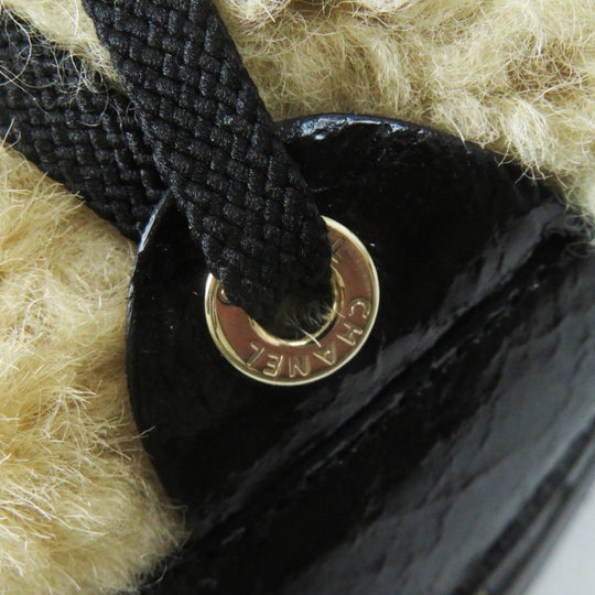 CHANEL boots 20B G35157 Main: Leather, Part: Mouton Black beige Women 37 Used Authentic
