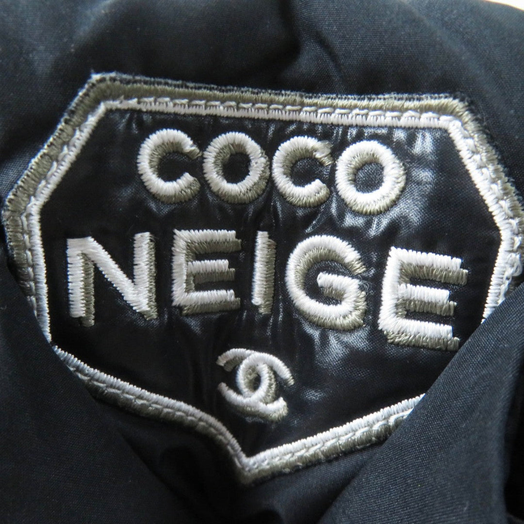 CHANEL boots G34082 Nylon , Part: Leather black COCONEIGE COCONEIGE Women 36 C Used Authentic