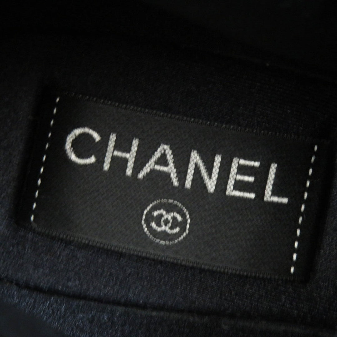 CHANEL boots G34082 Nylon , Part: Leather black COCONEIGE COCONEIGE Women 36 C Used Authentic