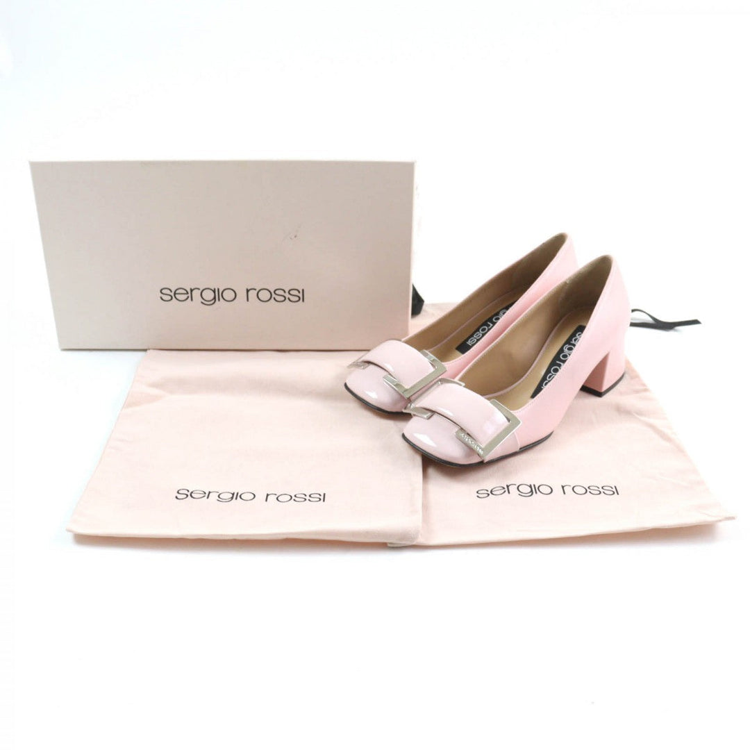 Sergio Rossi pumps Main: Leather pink SP PRINCE Women 34.5 Used Authentic