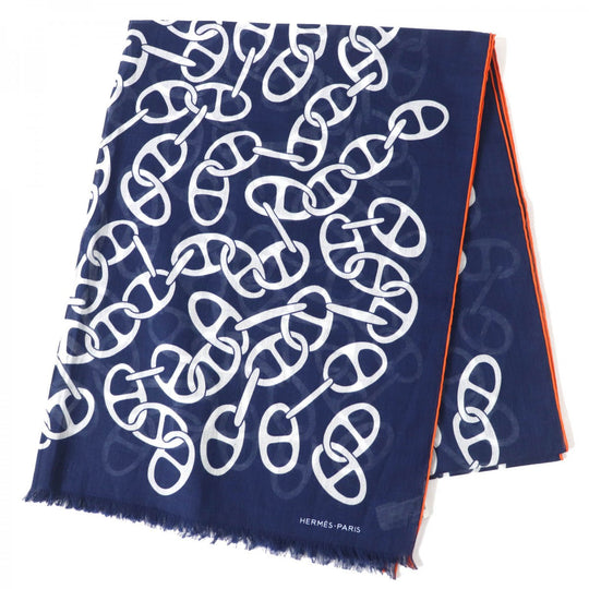 HERMES Stall 393837T cotton blue NAOUSSA MEGALO