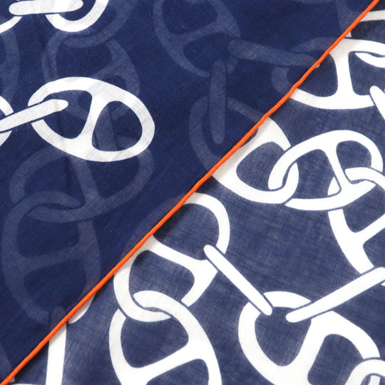 HERMES Stall 393837T cotton blue NAOUSSA MEGALO