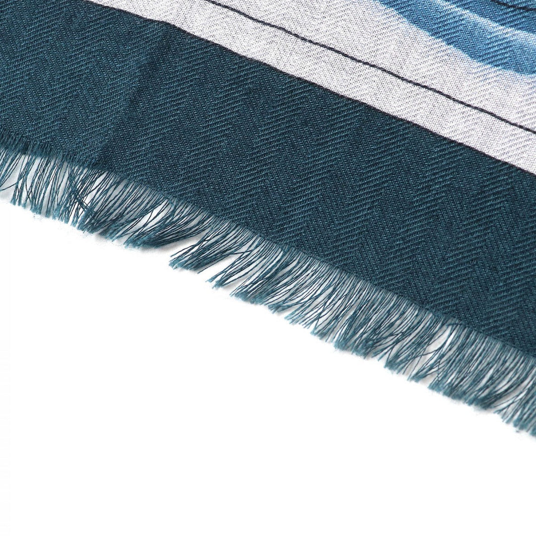 HERMES Stall H693245T Main: 70% cashmere, Main: 30% silk multicolor Rectangle Imprimeur Flou mens Used Authentic