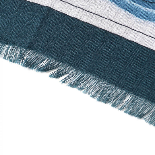 HERMES Stall H693245T Main: 70% cashmere, Main: 30% silk multicolor Rectangle Imprimeur Flou mens Used Authentic