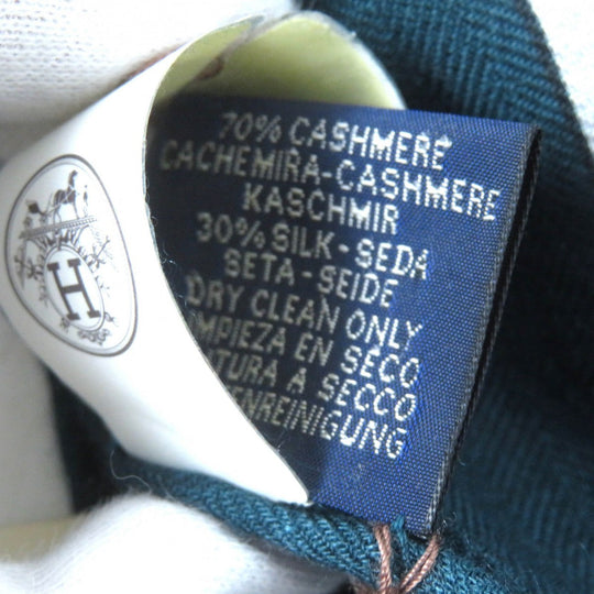 HERMES Stall H693245T Main: 70% cashmere, Main: 30% silk multicolor Rectangle Imprimeur Flou mens Used Authentic