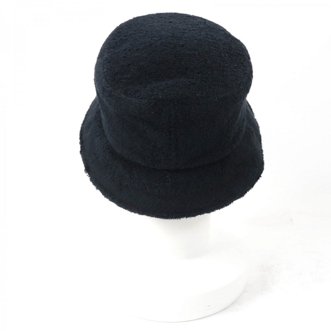 CHANEL hat 21C Main: 100% cotton, Lining: 100% cotton black Women S Used Authentic