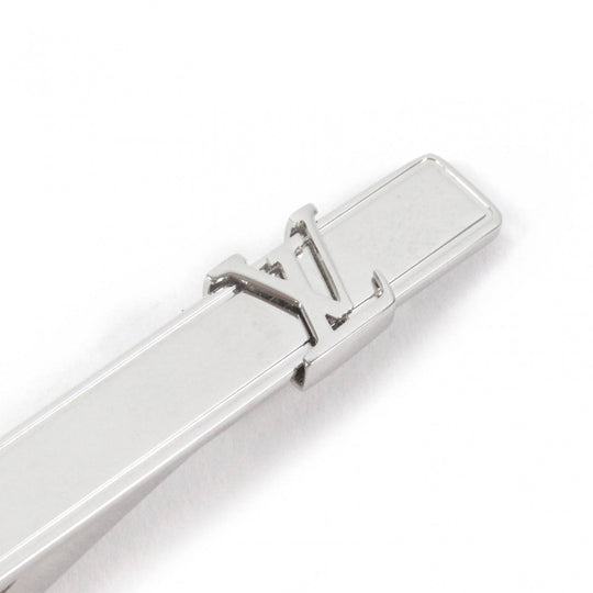 LOUIS VUITTON Tie pin M61981 metal Silver LV Pans Cravat mens Used Authentic