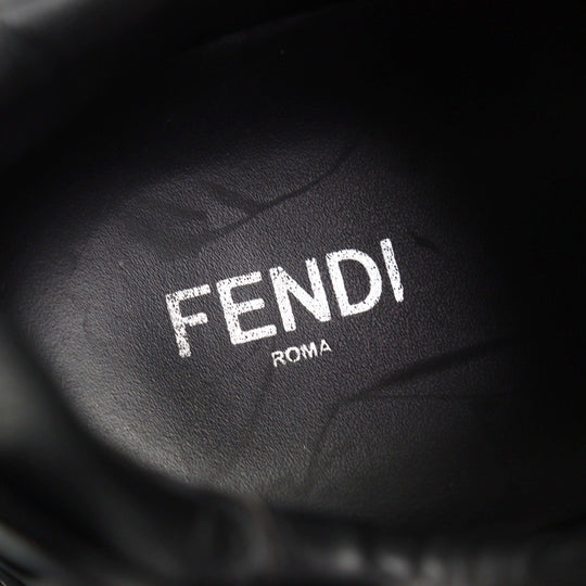 FENDI sneakers Main: Leather Black red mens 7 Used Authentic