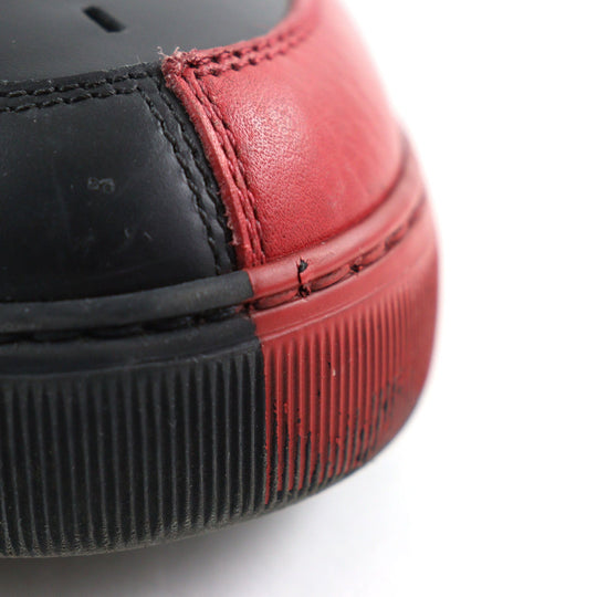 FENDI sneakers Main: Leather Black red mens 7 Used Authentic