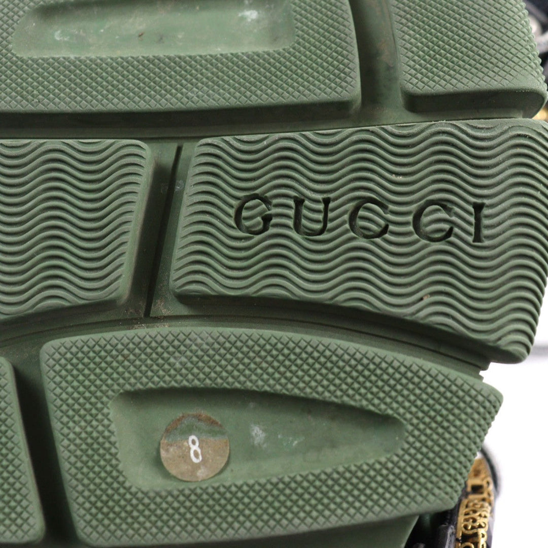 GUCCI sneakers 537355 leather multicolor Flashtrek SEGA Green Removable Crystal Flashtrek 8