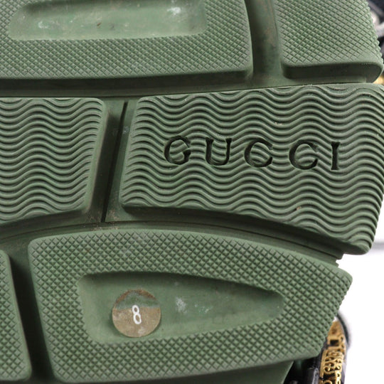 GUCCI sneakers 537355 leather multicolor Flashtrek SEGA Green Removable Crystal Flashtrek 8