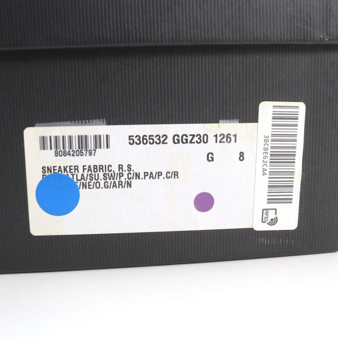 GUCCI sneakers 537355 leather multicolor Flashtrek SEGA Green Removable Crystal Flashtrek 8