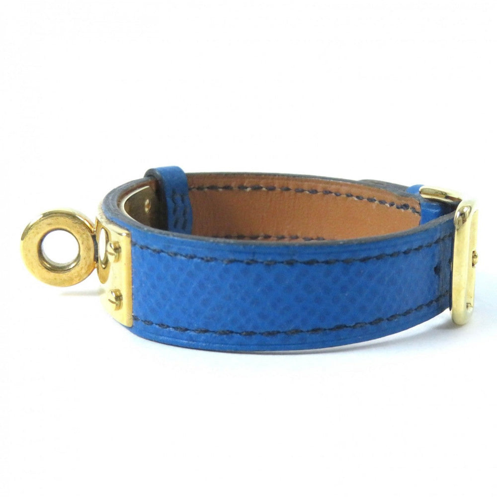 HERMES bracelet Main: Leather blue Women Used Authentic
