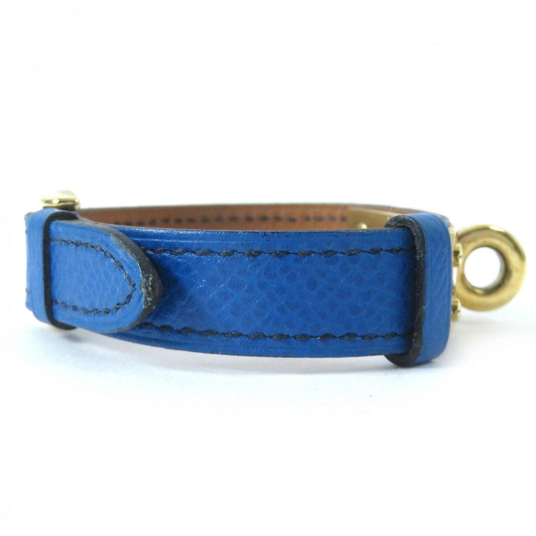 HERMES bracelet Main: Leather blue Women Used Authentic
