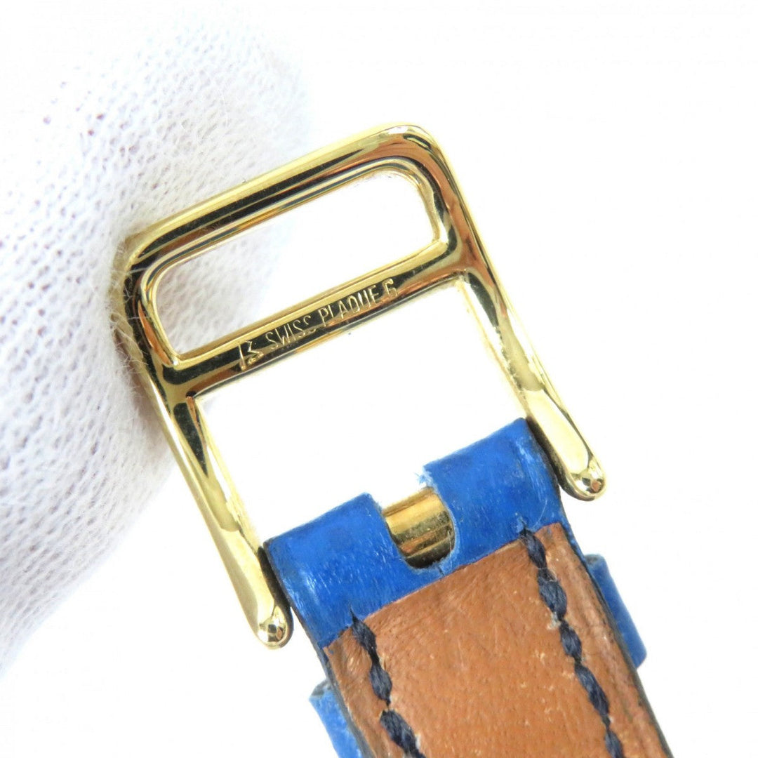 HERMES bracelet Main: Leather blue Women Used Authentic