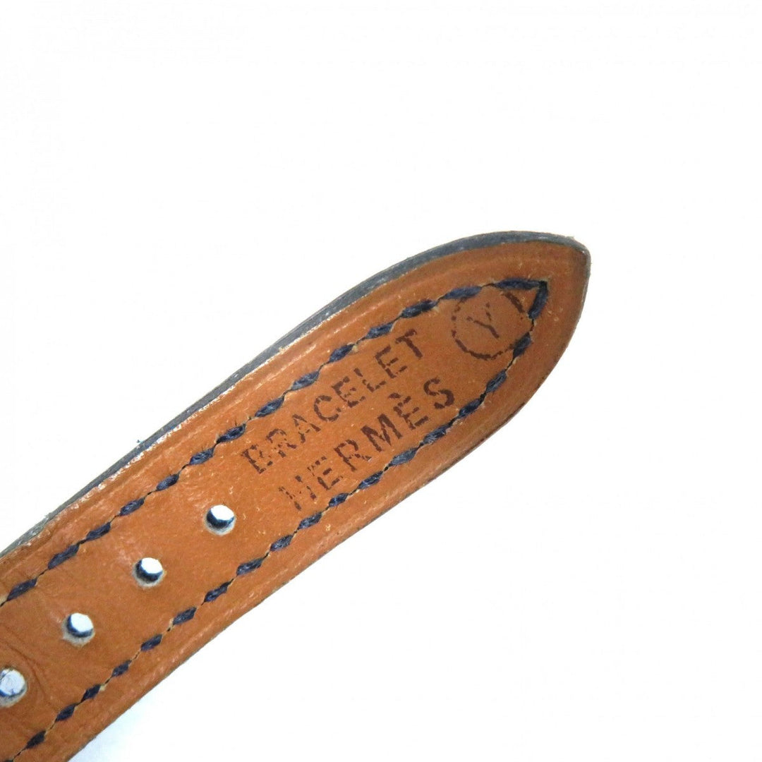 HERMES bracelet Main: Leather blue Women Used Authentic