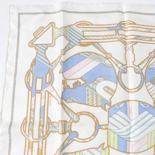 HERMES scarf Main: 100% silk multicolor Gavroche 45 TATERSALE EN ZIGZAG Women Used Authentic