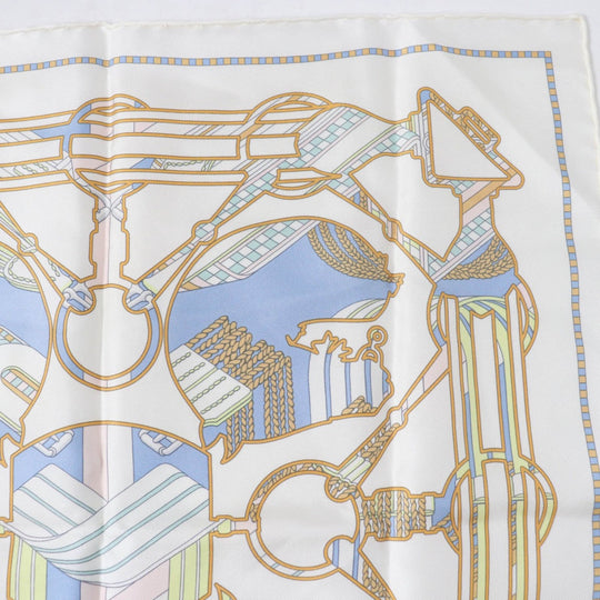 HERMES scarf Main: 100% silk multicolor Gavroche 45 TATERSALE EN ZIGZAG Women Used Authentic