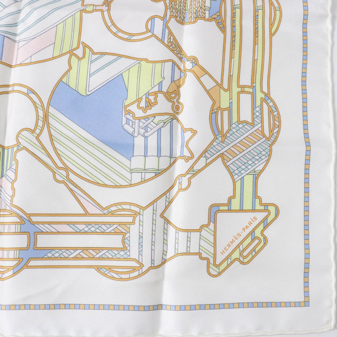 HERMES scarf Main: 100% silk multicolor Gavroche 45 TATERSALE EN ZIGZAG Women Used Authentic